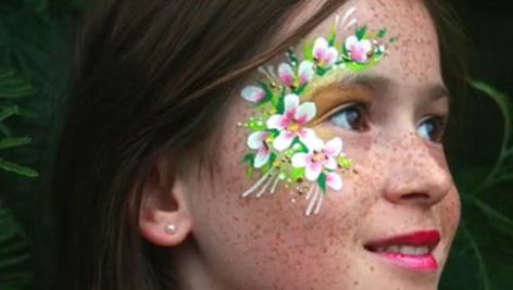 Atelier maquillage enfants lors d'une fête